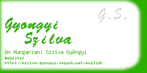 gyongyi szilva business card