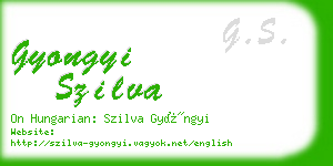 gyongyi szilva business card